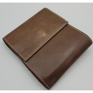 Vintage Men's Pocket Coin Leather Case Wallet from Garfinckels Fiocchi Italy